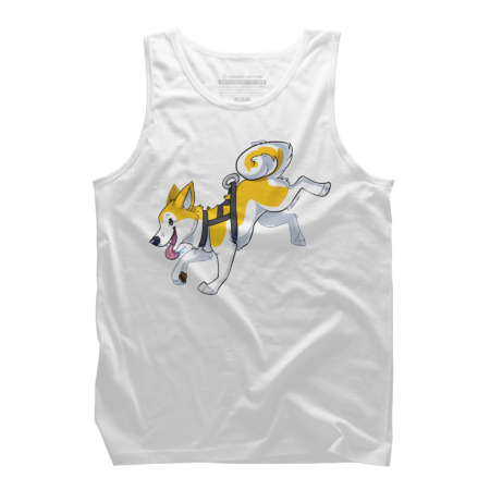 Yellow Husky Running