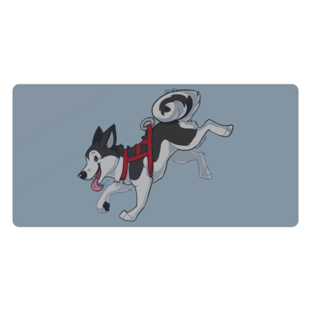 Grey Husky Running by Eevachu