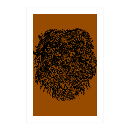 Abstract Lion by Wicat