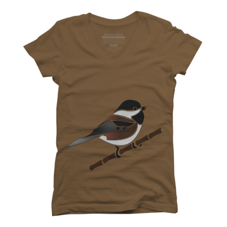 Chestnut Backed Chickadee Songbird Illustrated by Grounds
