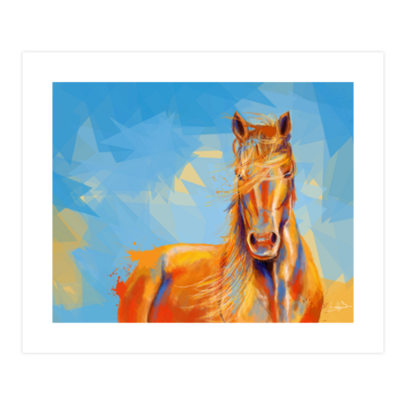 Obedient Spirit - Horse portrait by FloArtStudio
