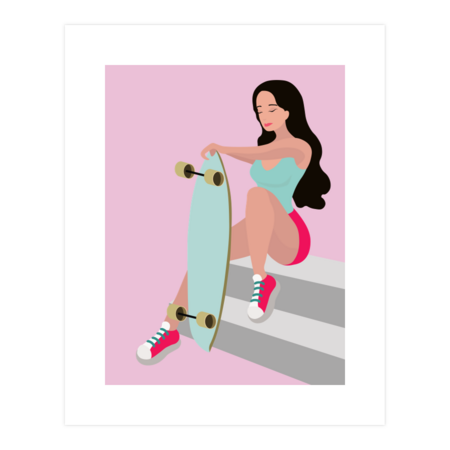 girl and skateboard