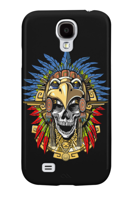 Aztec Skull Eagle Warrior Mask by underheaven