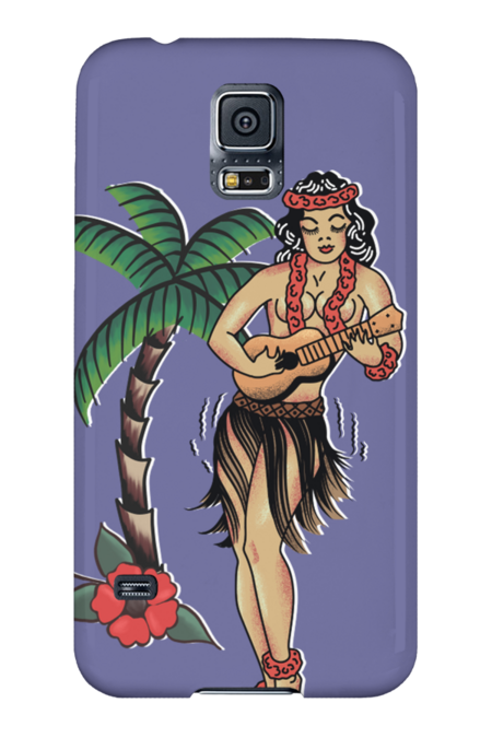 Jerry Style Traditional Aloha Hula Pinup Girl In Hawaii by LittleBunnySunshine