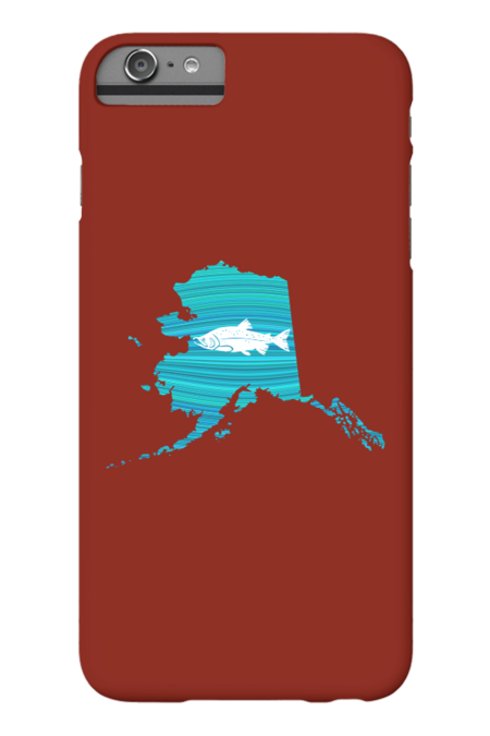 Alaska Wave Salmon Fishing by EsskayDesigns