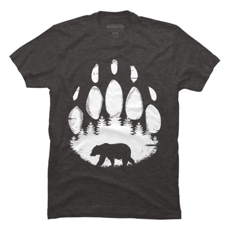 Black Bear Paw Forest Animal Silhouette by Bicone