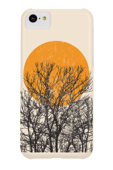 sunset dry tree by fantasyjoejoe