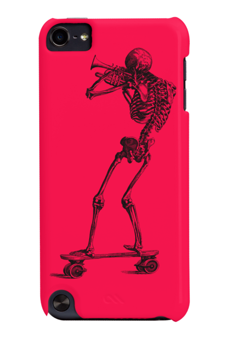 Skeleton, Skate, and trompet by fantasyjoejoe