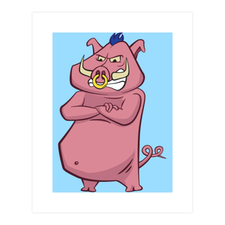 Cool Cartoon Pig by DimDom