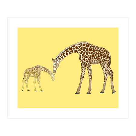 Mom and Baby Giraffe by CombatFish