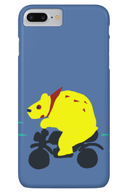 bear on bike by hahahacreative