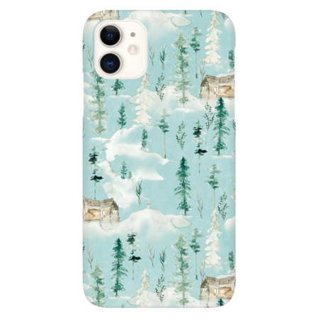 Winter Forest Pattern by AmandaLakey