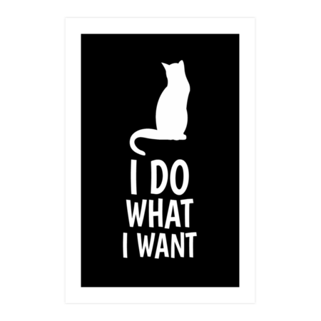 I Do What I Want Tee - Funny Cat