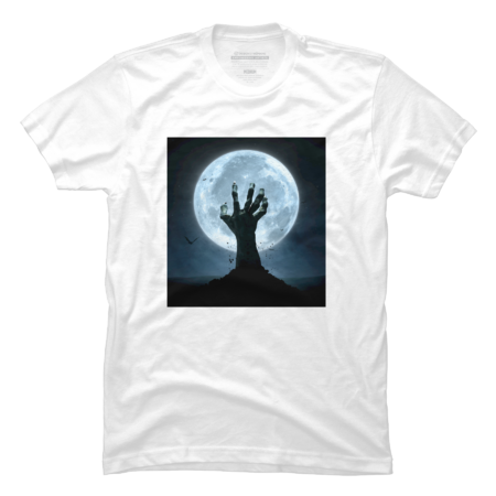 Halloween! Zombie Hand Reaching from Grave T-Shirt by EBCD