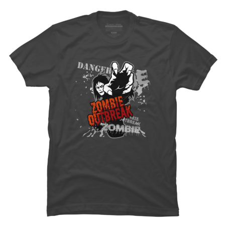 Halloween! Danger, Zombie Outbreak T-Shirt by EBCD