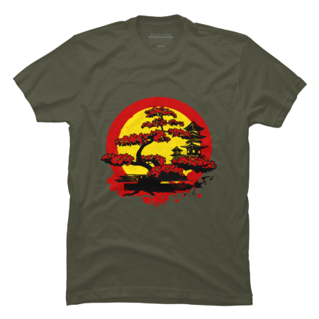 Sunset bonsai tree Japanese Bonsai Tree T-Shirt Japanese Traditi