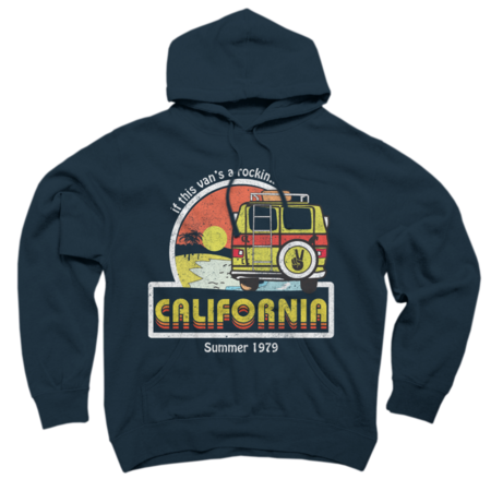 California Retro Vintage T Shirt 70s -Surf Tee-California Retro