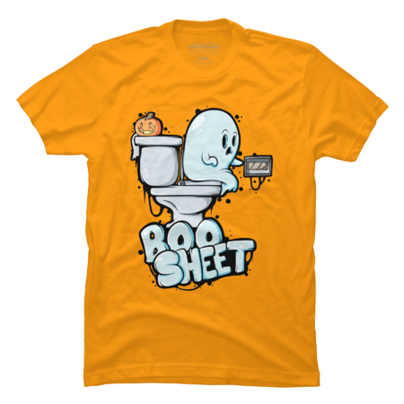 Boo Sheet Ghost On Toilet Halloween
