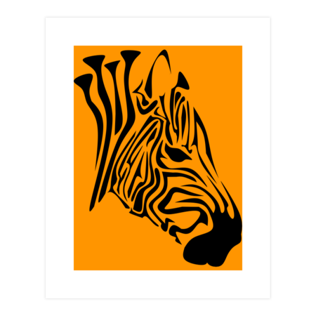 Zebra with a Swirling Strip by Grounds