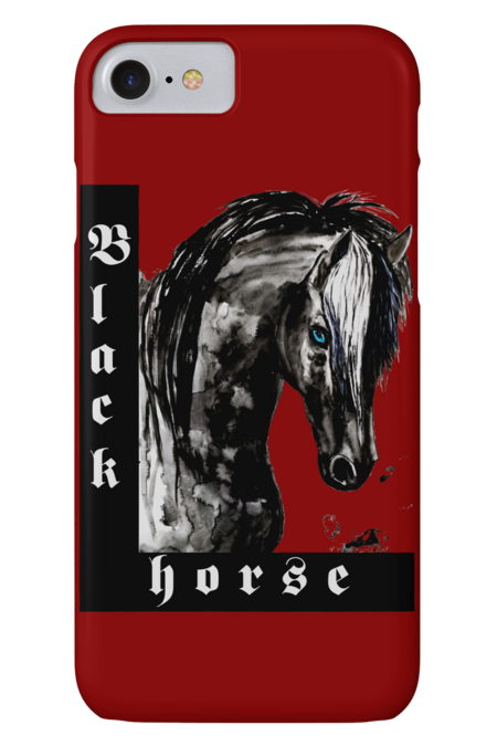 black horse by NemfisArt
