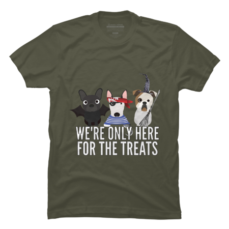 Dog Halloween - We're Only Here For The Treats by PedigreePrints