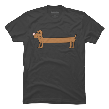 Happy long dachshund