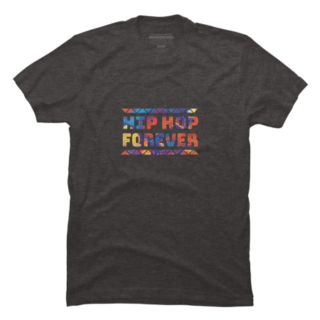 Hip Hop forever African Print white text