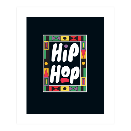 Hip Hop rectangle alpha white
