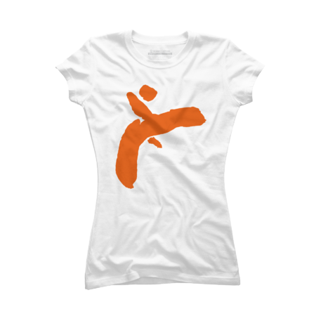 Martial Arts Minimal Ink - Kick Figure (Orange) by nikosmos