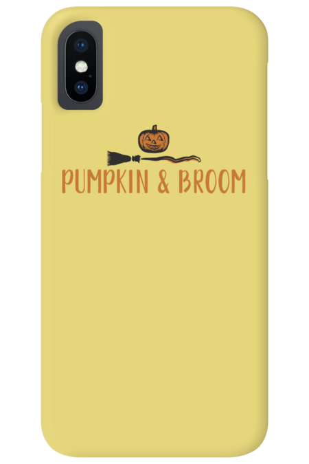 Pumpkin and Broom Halloween 2019 by wakawiki
