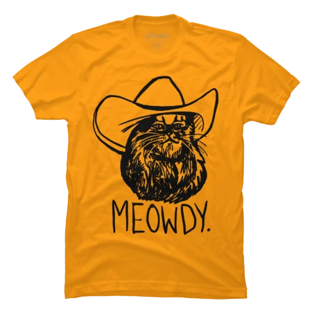 Meowdy Texas Cat Meme by sketchnkustom