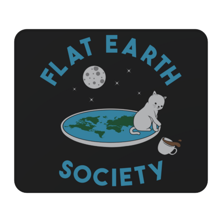 Flat Earth cat by Bomdesignz