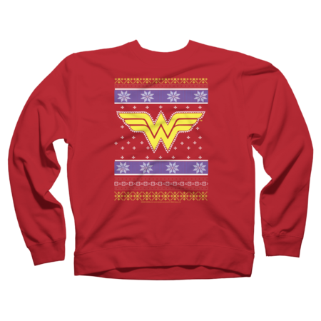 DC Comics Wonder Woman Logo Christmas Sweater