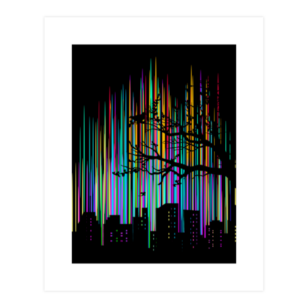 Colorful abstract &quot;City of Light&quot; Surreal Art by Dzuu