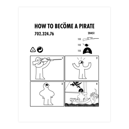 How to become a pirate by Bomdesignz