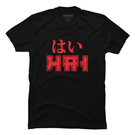 Hai means hey or hi in Japanese