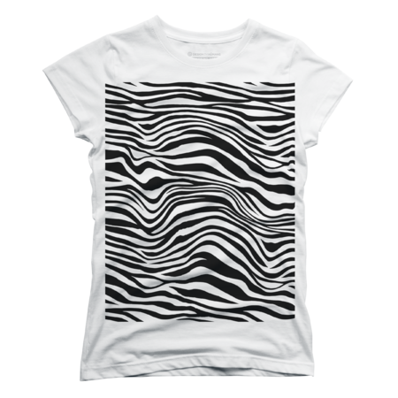 Black Zebra Print Stripes by ZenandChic