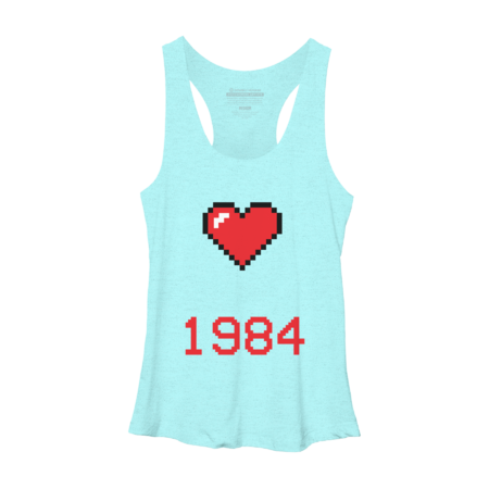 Pixel 1984 Vintage Heart by Blok45
