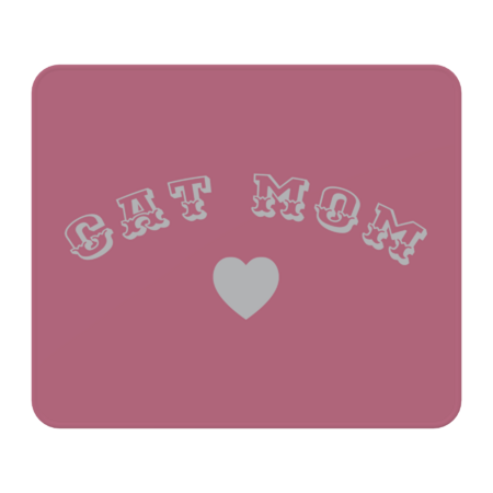 CAT MOM ♥ White Typography by MondaySunshine