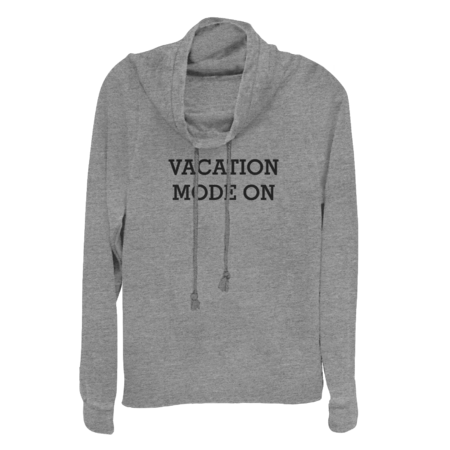 VACATION MODE ON Black Typography