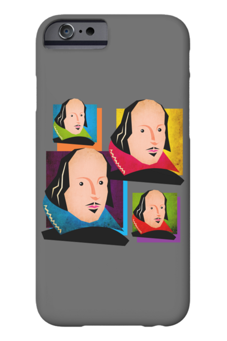 SIR WILLIAM SHAKESPEARE - COLOURFUL, 4-UP POP ART ILLUSTRATION by HayesdesignUK