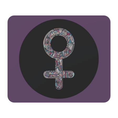 Female gender symbol, girl love sign by xgdesign