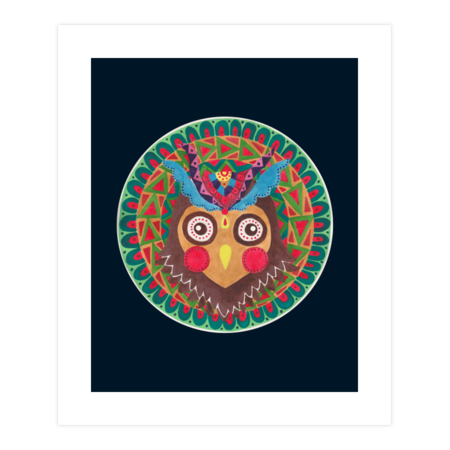 The Tribal Great Horned Owl by haidishabrina