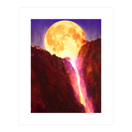 Moon Lava Waterfall by ArtisticParadigms