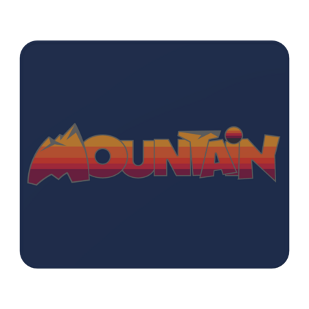mountain sunset wordmark