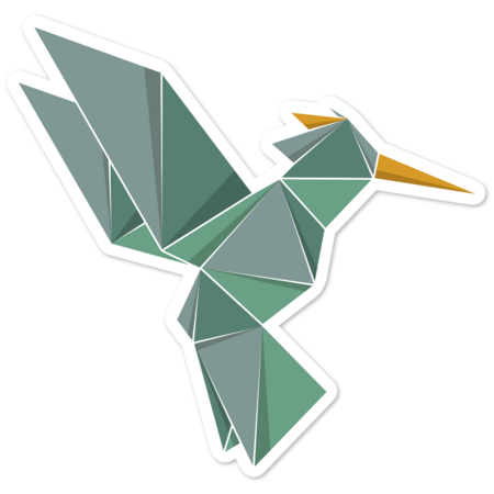 Exotic bird, origami style