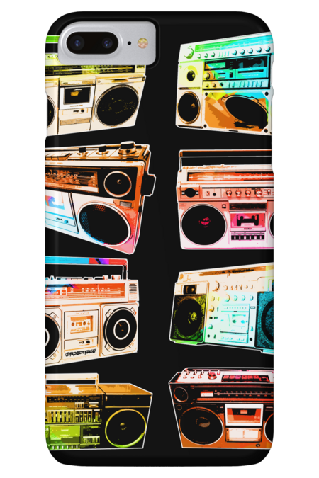 Colorful Pop Art Boomboxes