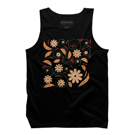 Floral pattern with flowers and leaves by Eskimos
