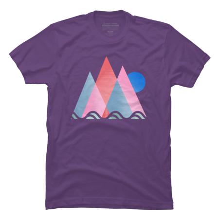 Geometric Mountains by the Sea by Bicone