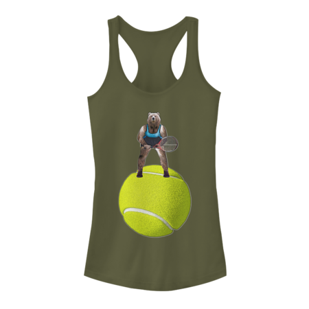 Bear On Giant Tennis Ball Womens